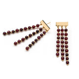 Thanka Garnet Drop Earrings