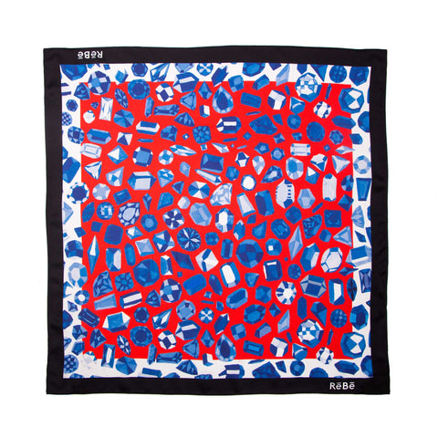 Glittering Gemstone ReBe Island Silk Scarf