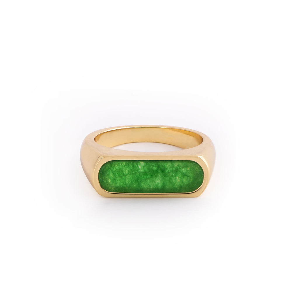 Royal Jade Signet Ring