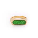 Royal Jade Signet Ring