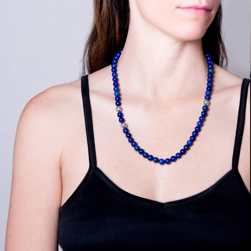 Lapis Peacock Animali Necklace