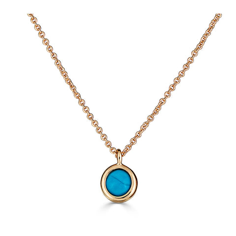 Turquoise Dot Necklace