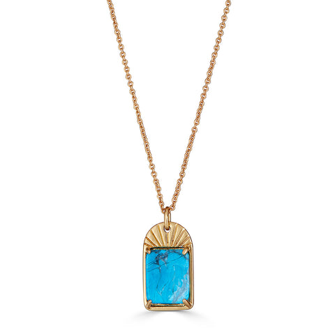 Turquoise Sunray Necklace