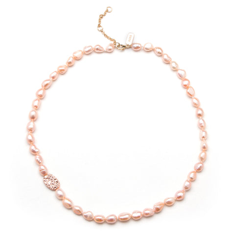 Pink Pearl Necklace