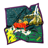 Emerald Tiger ReBe Island Silk Scarf