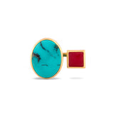 Cloud Mountain Turquoise Quartz Ring