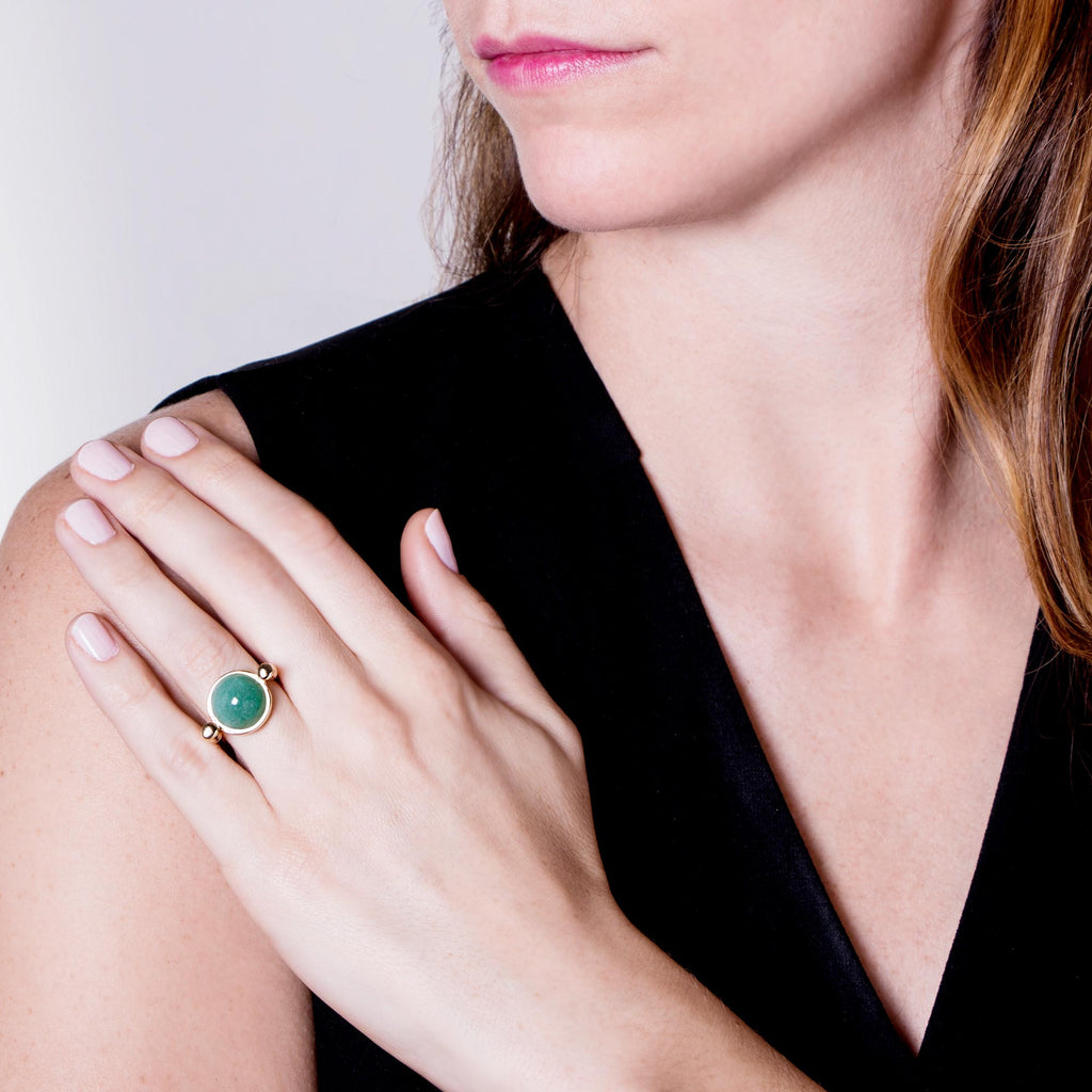 Bamboo Aventurine Ring