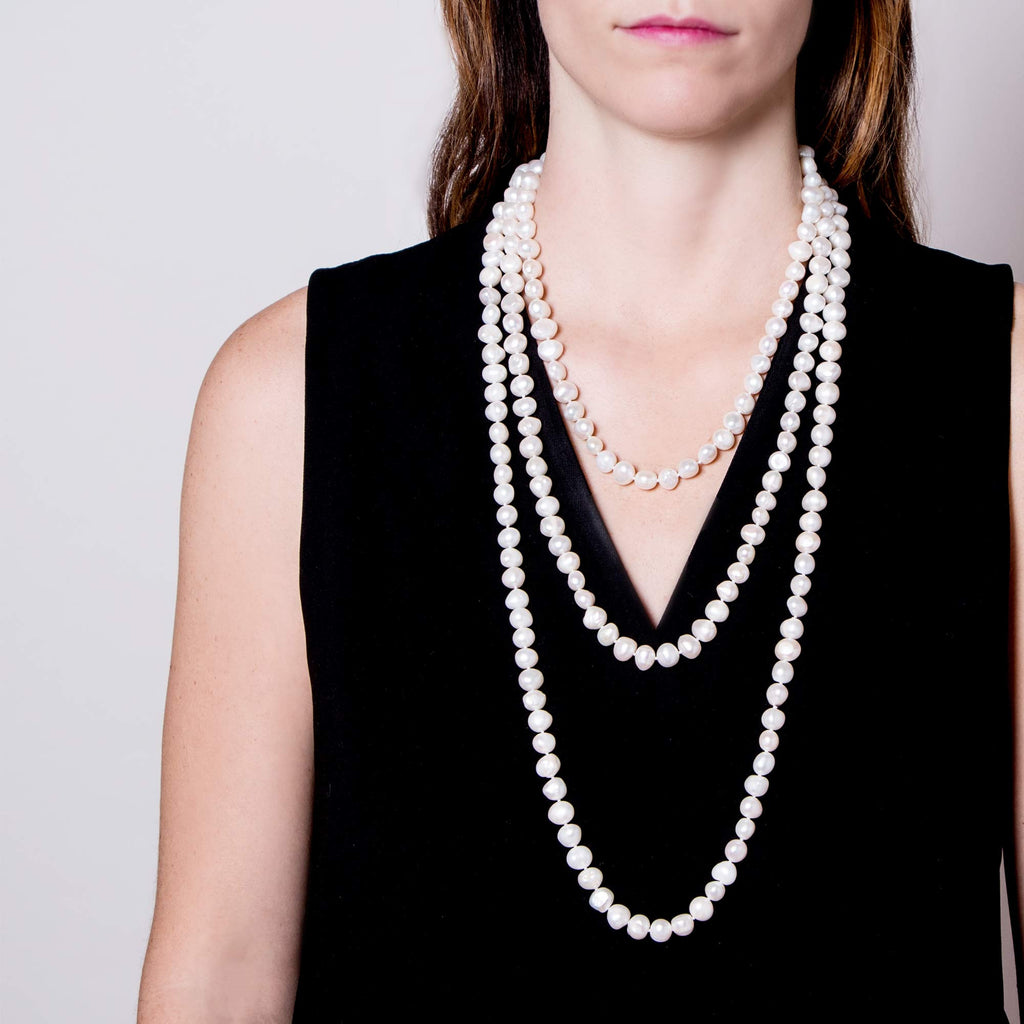 Opera-Length Baroque Pearl Necklace