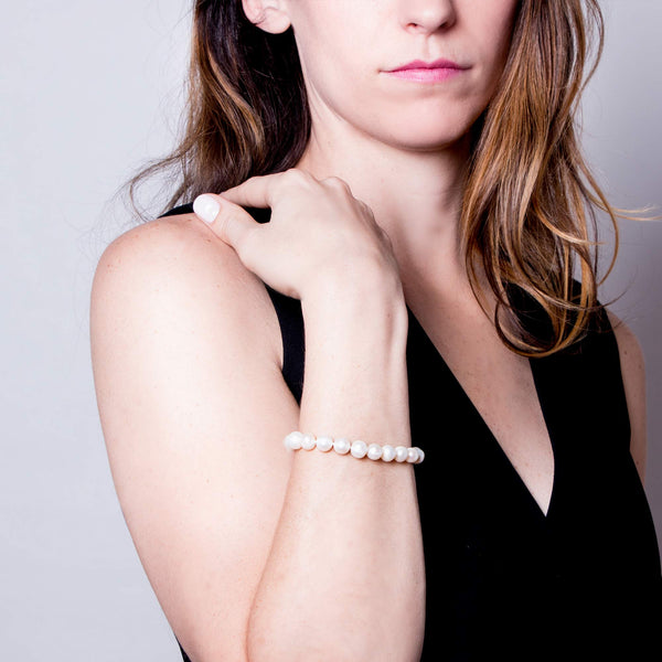 ★早期完売★NUMBERING★Ribbon Pearl Bracelet #9931★大人気★ Signature Pearl Bracelet | ReBe New York