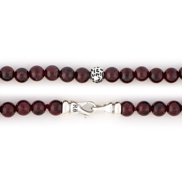 Garnet Leopard Animali Necklace | ReBe New York