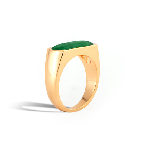 Royal Jade Signet Ring