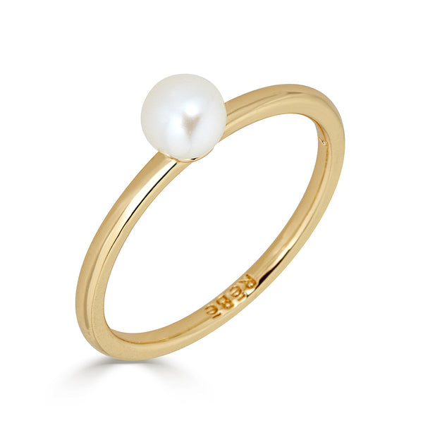 Simple Pearl Ring | ReBe New York