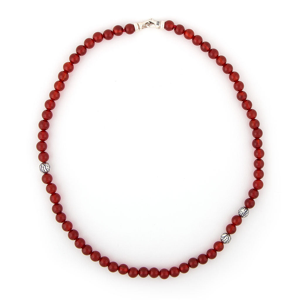 Red Onyx Tiger Animali Necklace | ReBe New York