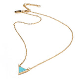 Cloud Mountain Turquoise Triangle Necklace