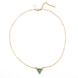 Cloud Mountain Turquoise Triangle Necklace